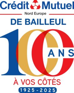 logo credit mutuel bailleul 100 an